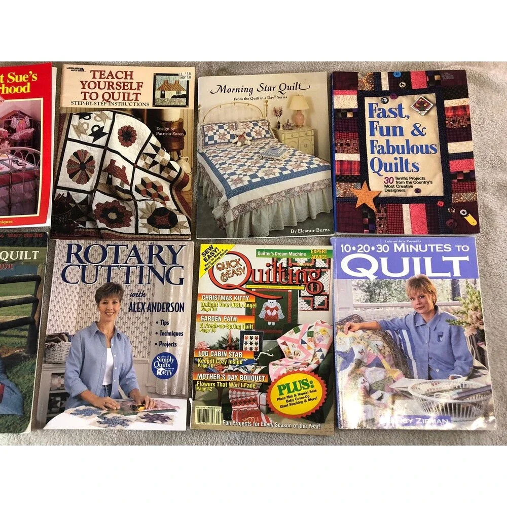 Lot of 9 Quilting Quilt Block Patterns Designs Books Uncut Beginners To Advanced